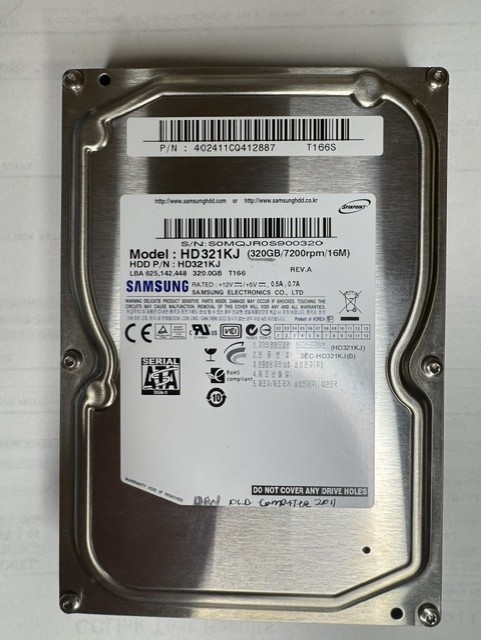 SMASUNG MODEL HD321KJ 320GB 7200 RPM HARD DRIVE
