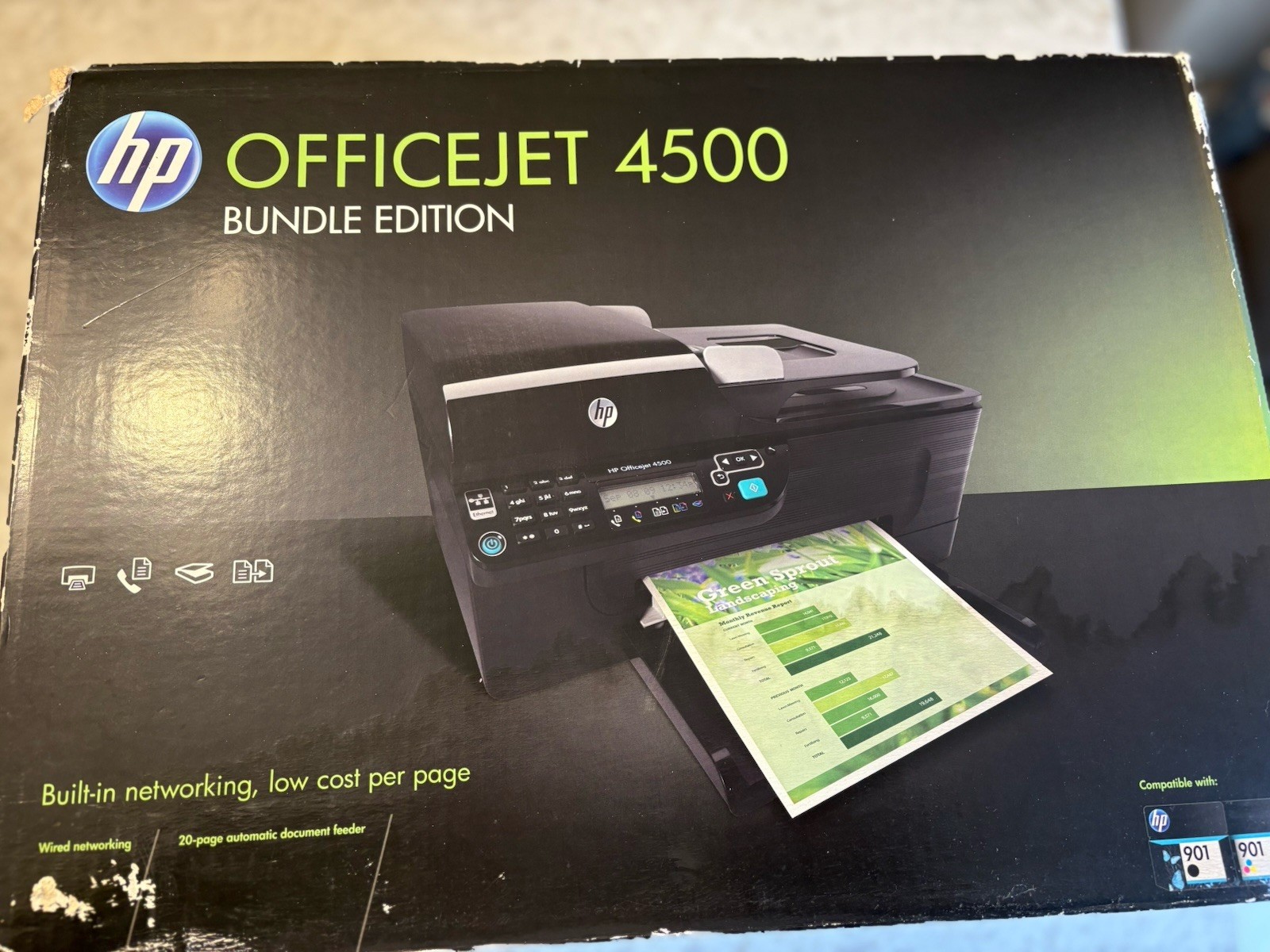 HP OfficeJet 4500 All-in-One Inkjet Printer Non-Wireless Brand New