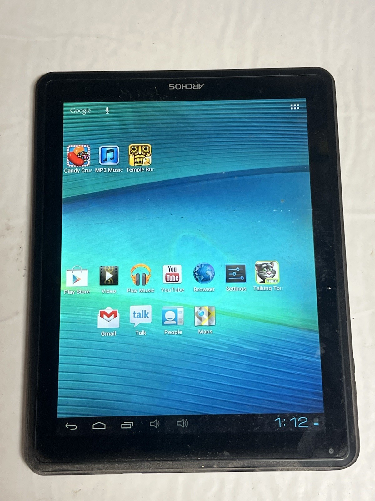 Archos 97 Carbon 9.7” Android Tablet Cracked AS IS 16GB Tablet
