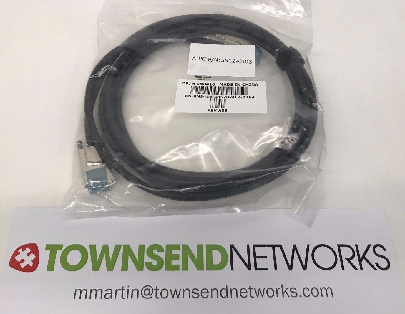 Dell 0N8416 External Serial SCSI Mini 21B 4X/4X Shielded Cable