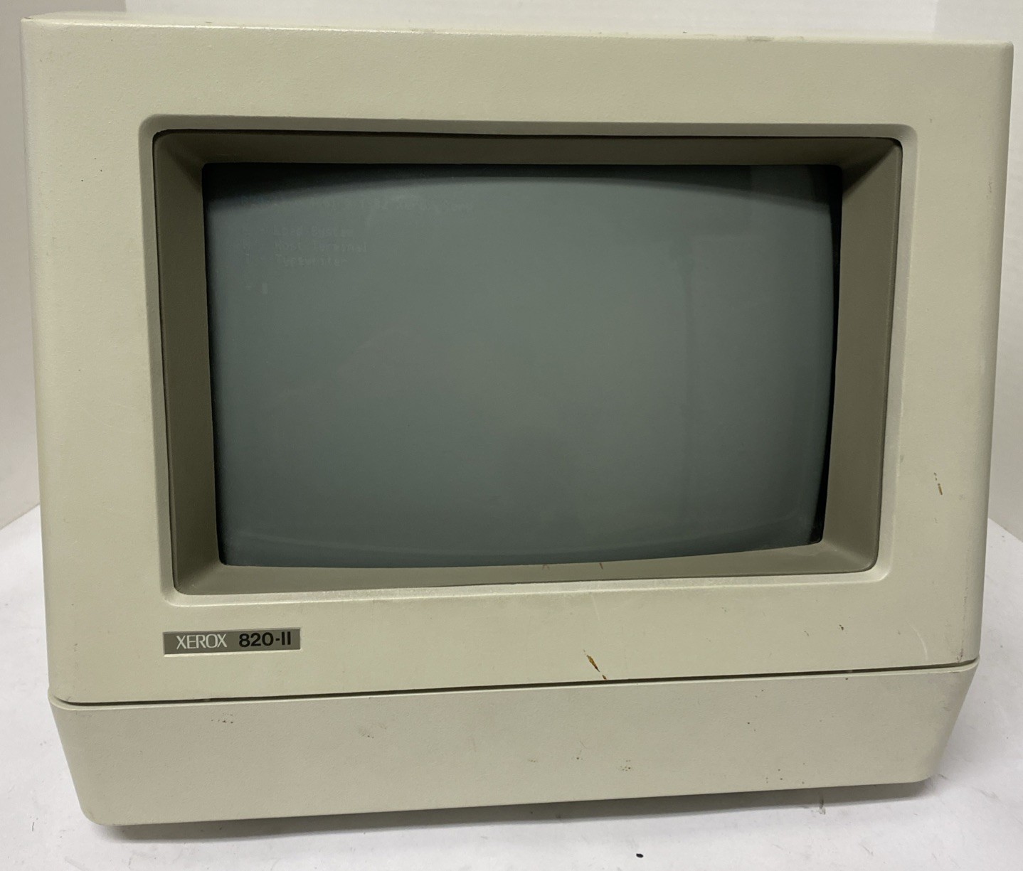 Vintage Xerox 820-II Computer CRT 1982 Powers On Boots Rare