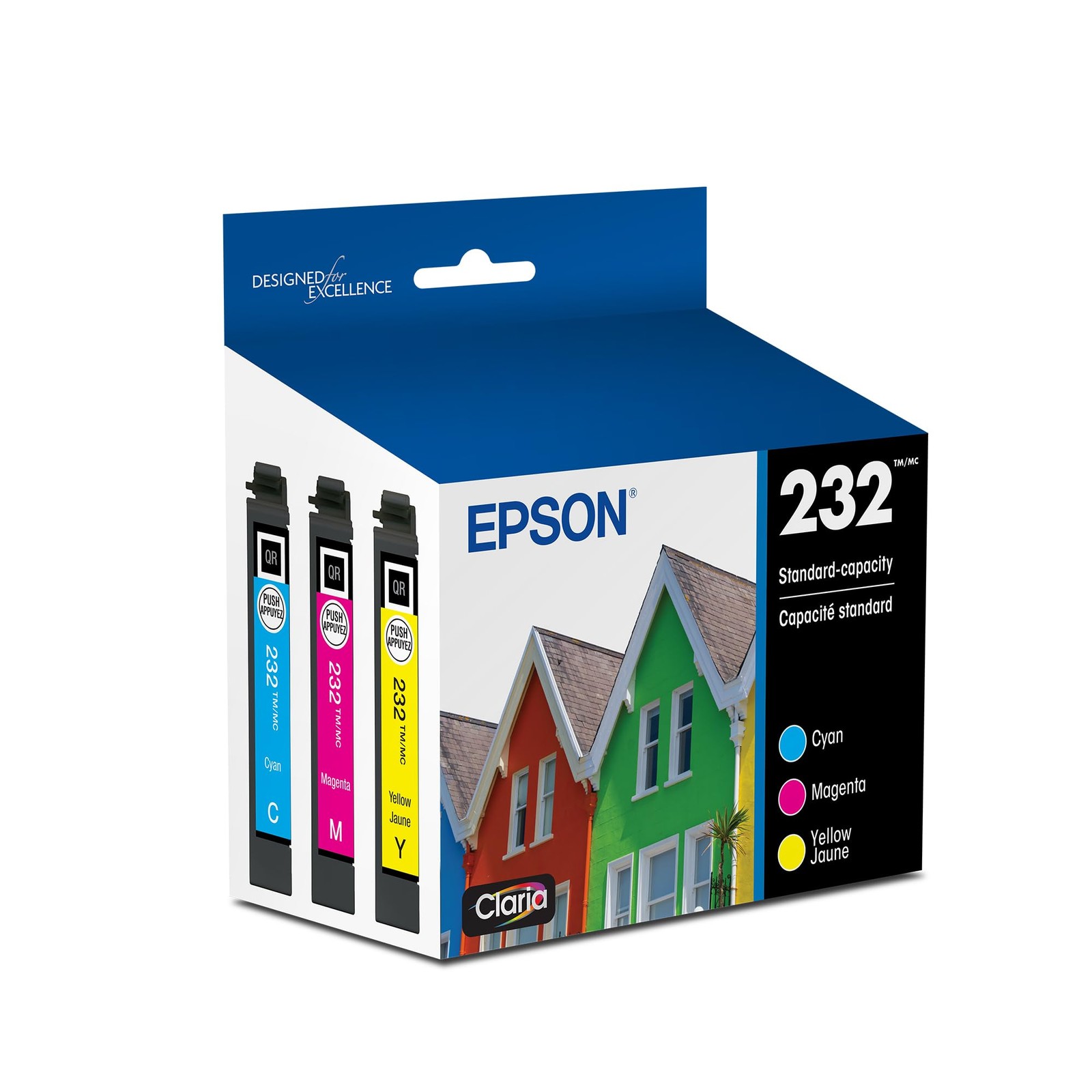 Epson 232 Claria Ink Standard Capacity Color Combo Capacity, Multi