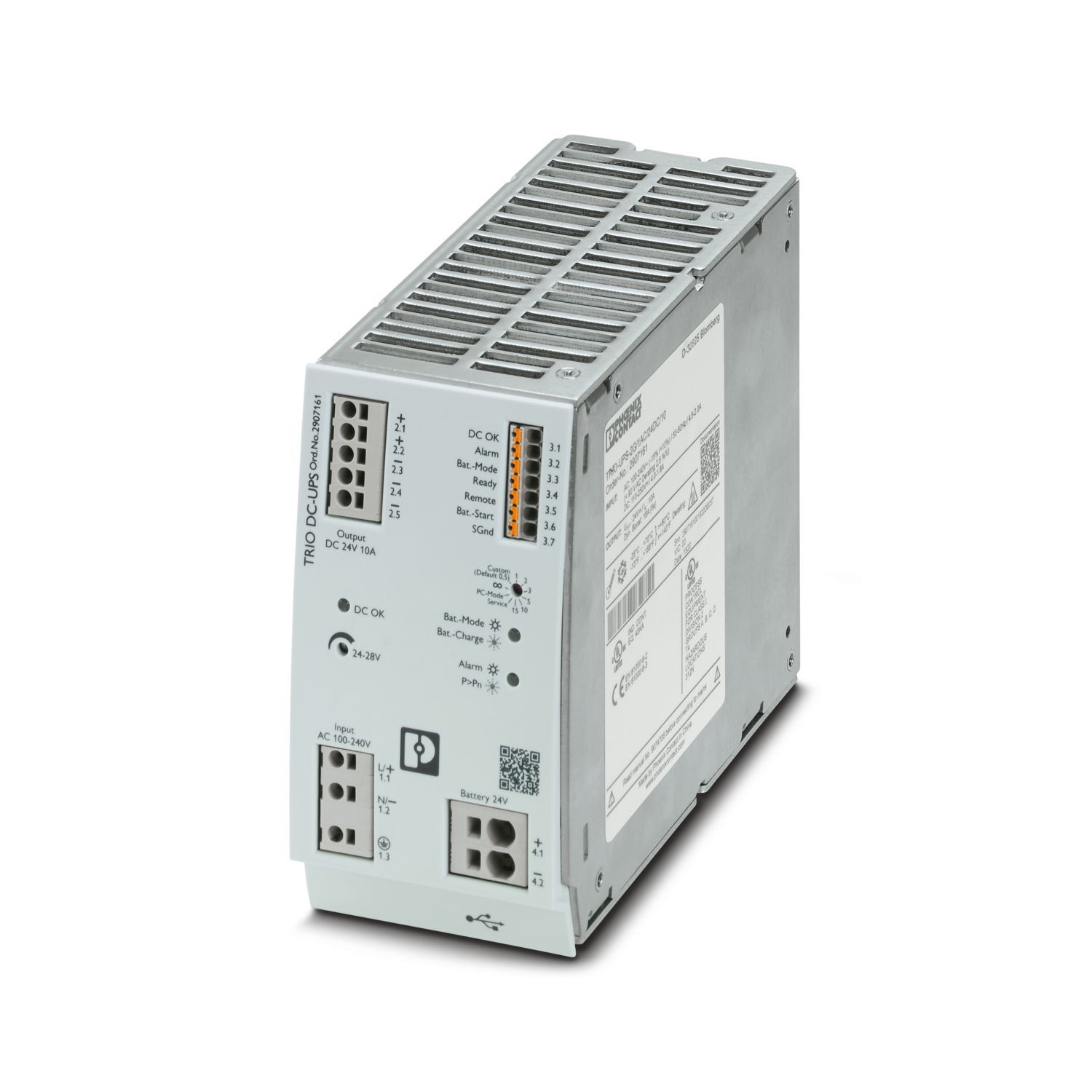 Phoenix TRIO-UPS-2G/1AC/24DC/10  - 2907161 Uninterruptible Power Supply UPS 