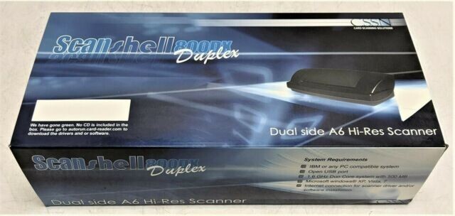 Brand New Acuant ScanShell 800DX Duplex Card Scanner - High-Speed A6 Card