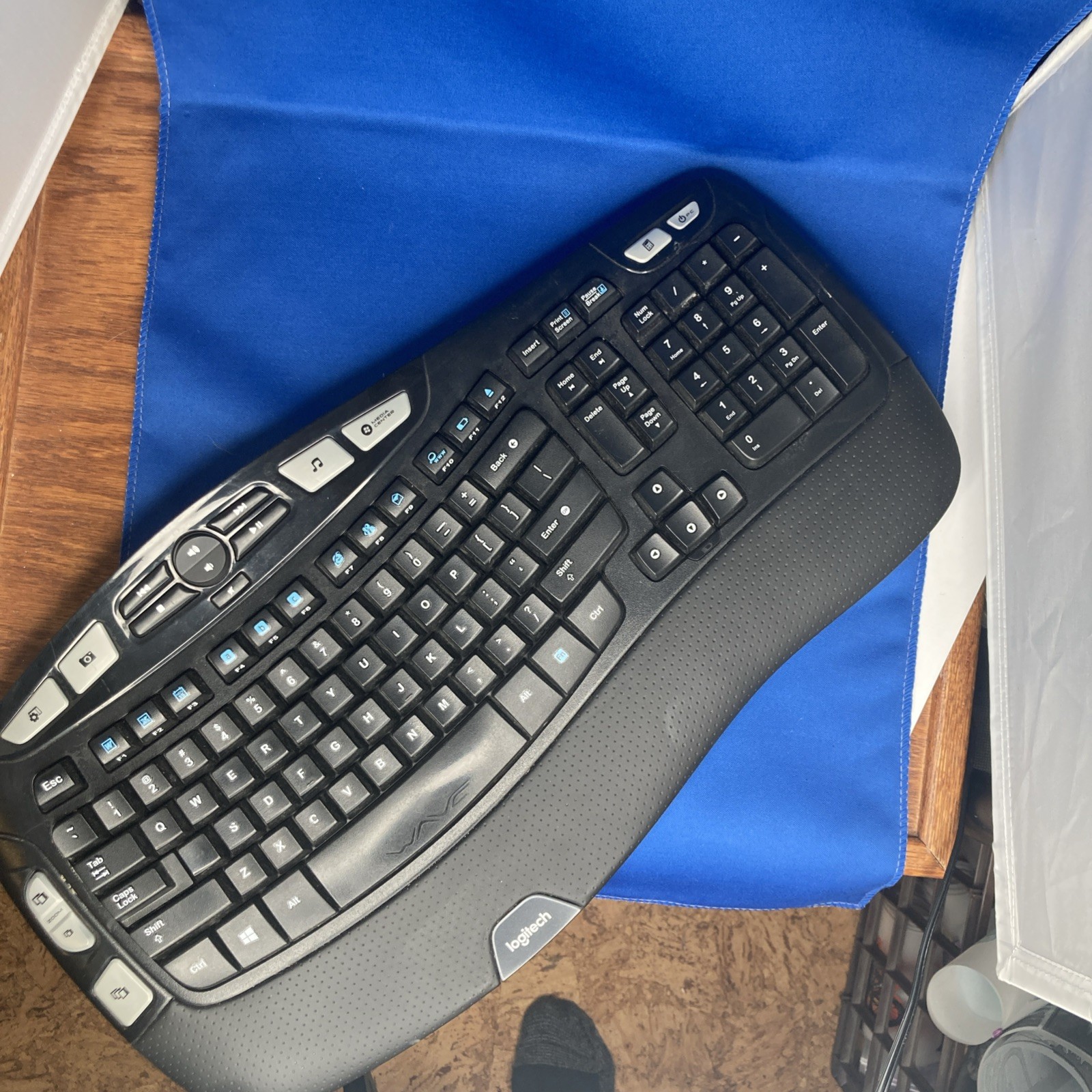 Logitech K350 Wireless Comfort Wave Ergonomic Keyboard NO USB Dongle