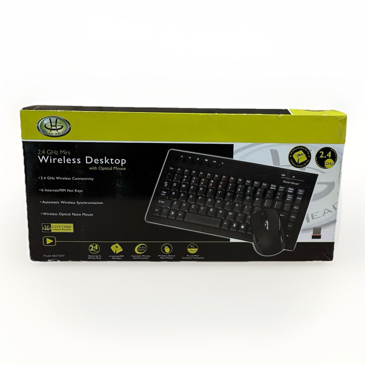 Gear Head 2.4 GHz Mini Wireless Desktop KB3750W