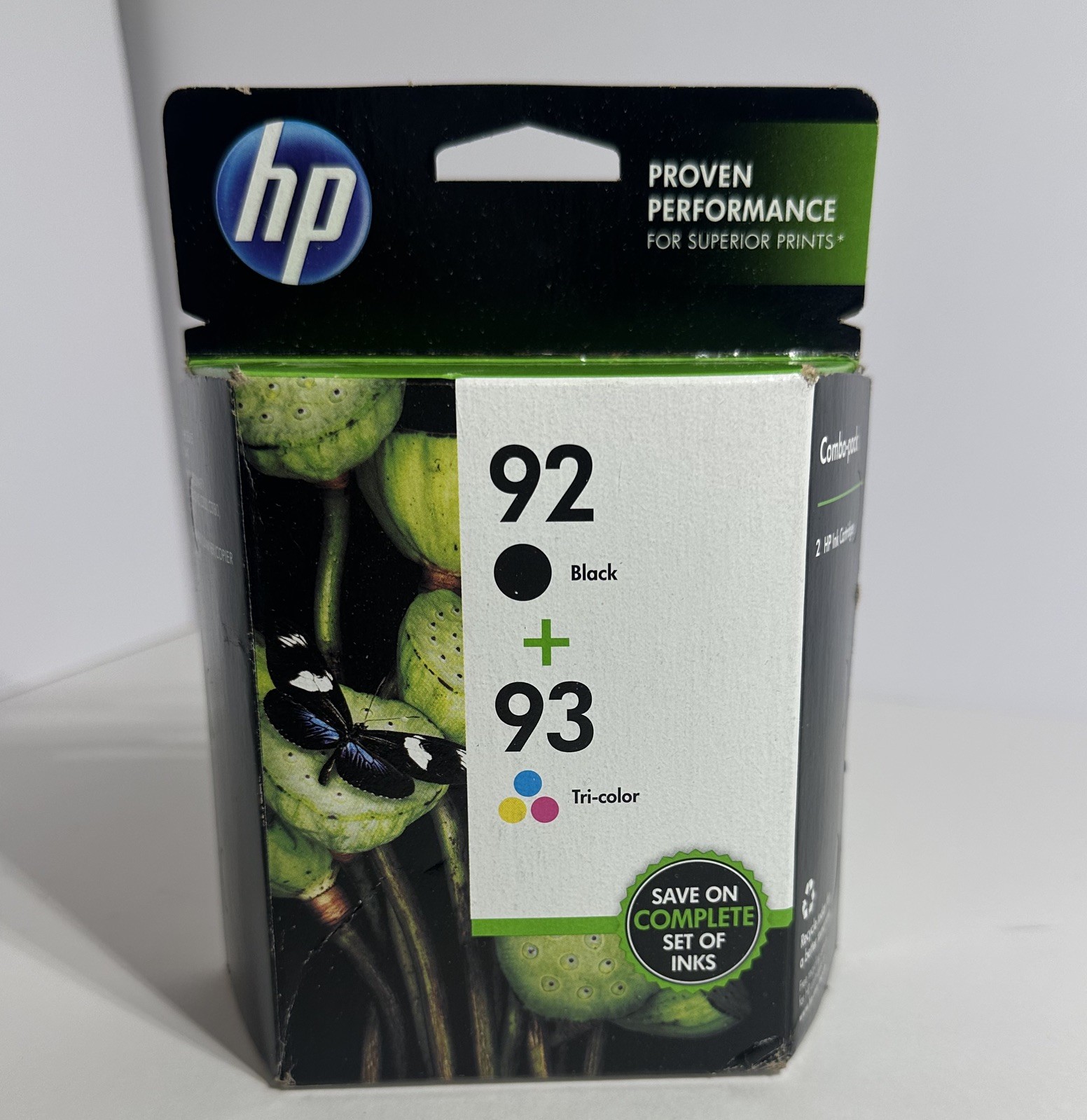 Genuine HP 92 Black + 93 Tri Color Combo Pack-Sealed New in Box EXP: 05/2014
