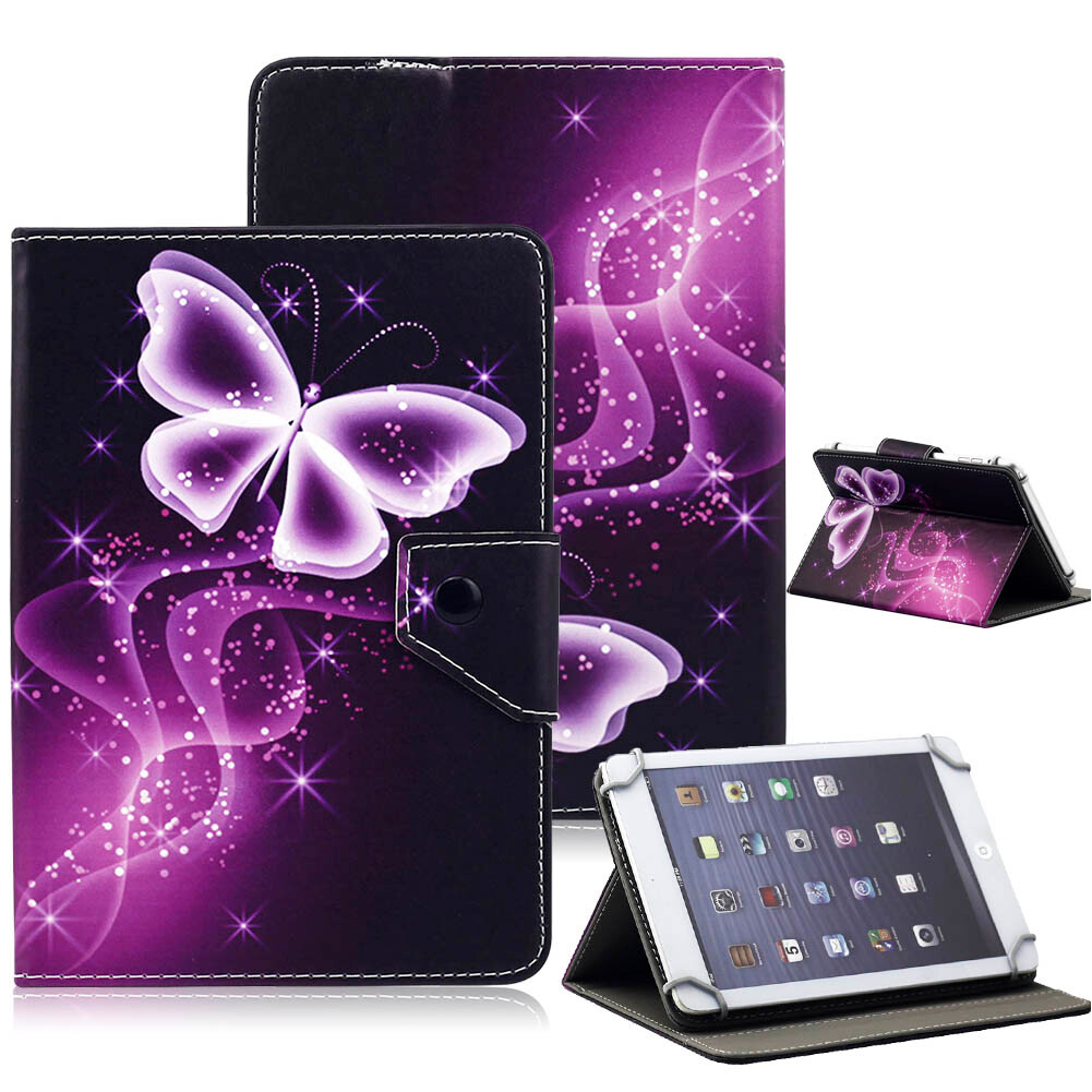 For ALL 8~8.5inch Tablet Universal Duty Leather Folding Folio Stand Case Cover