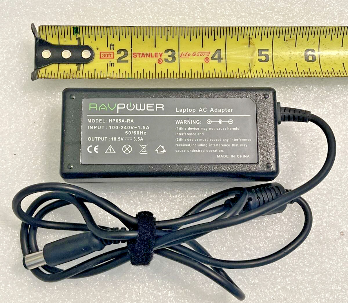 RavPower Laptop AC Adapter HP65A-RA Rav Power 18.5V 3.5A