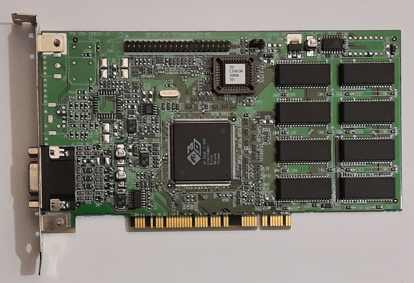 ATI 3D Charger PCI Graphics Card (Rage II + DVD, 4MB, Retro, 1997)