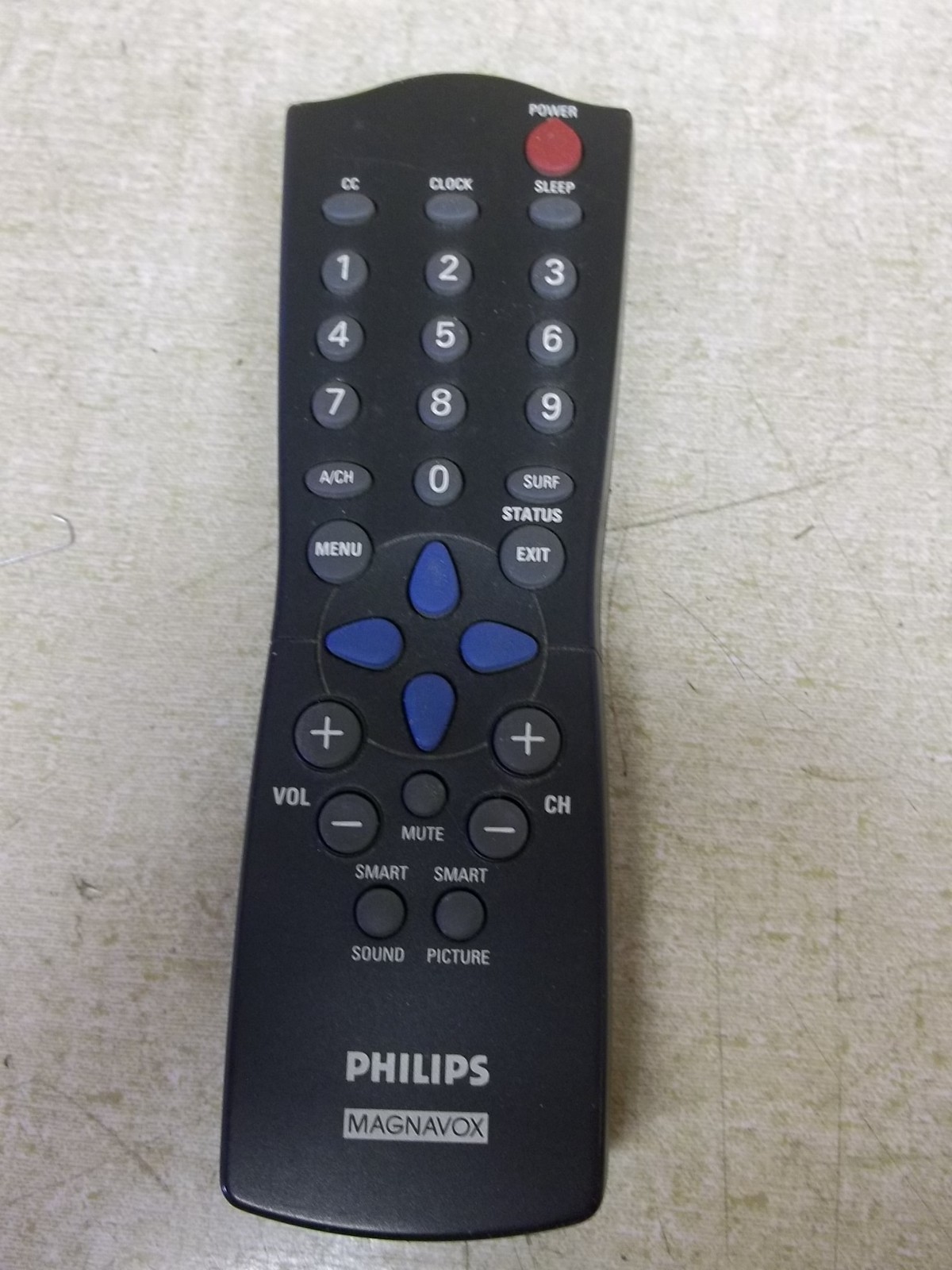 Philips Magnavox BS 03927 007787 Black Remote Control *FREE SHIPPING*