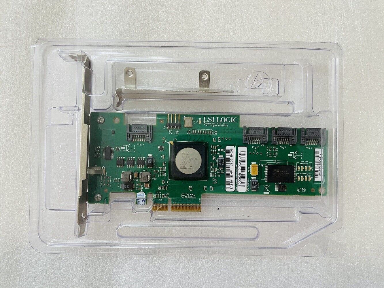 LSI Logic Intel SAS3041E 4-Port PCI-e SAS SATA RAID Controller card