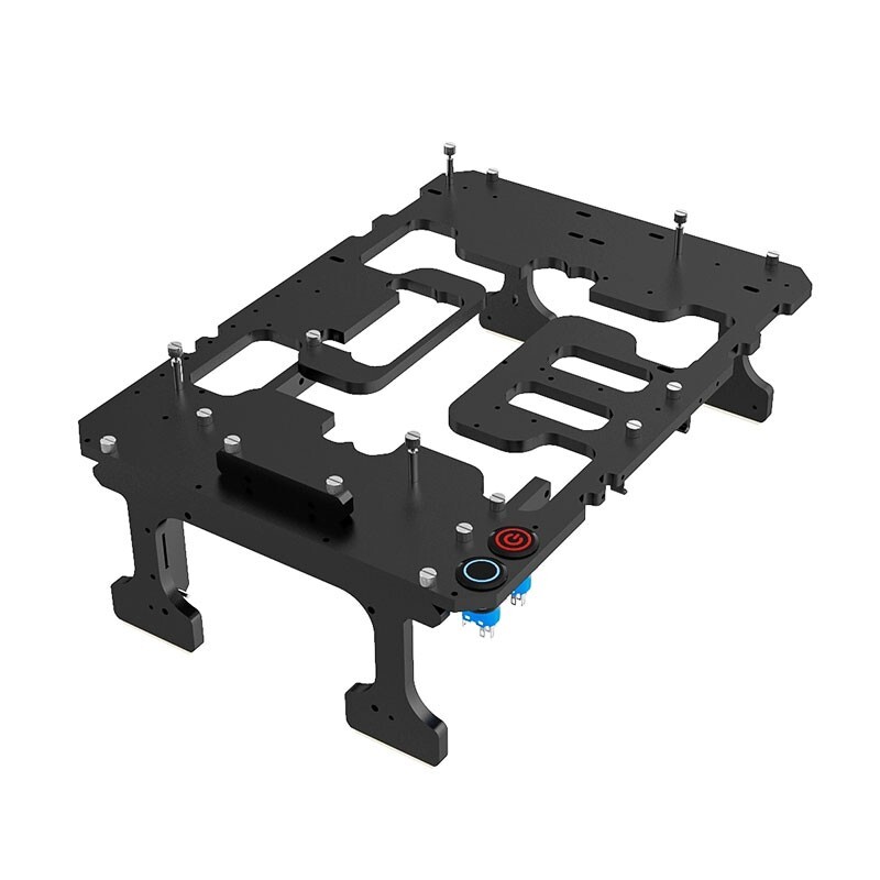 FREEZEMOD KFJX-V1 Horizontal Open Computer Case Open PC Case w/ 8mm Plate