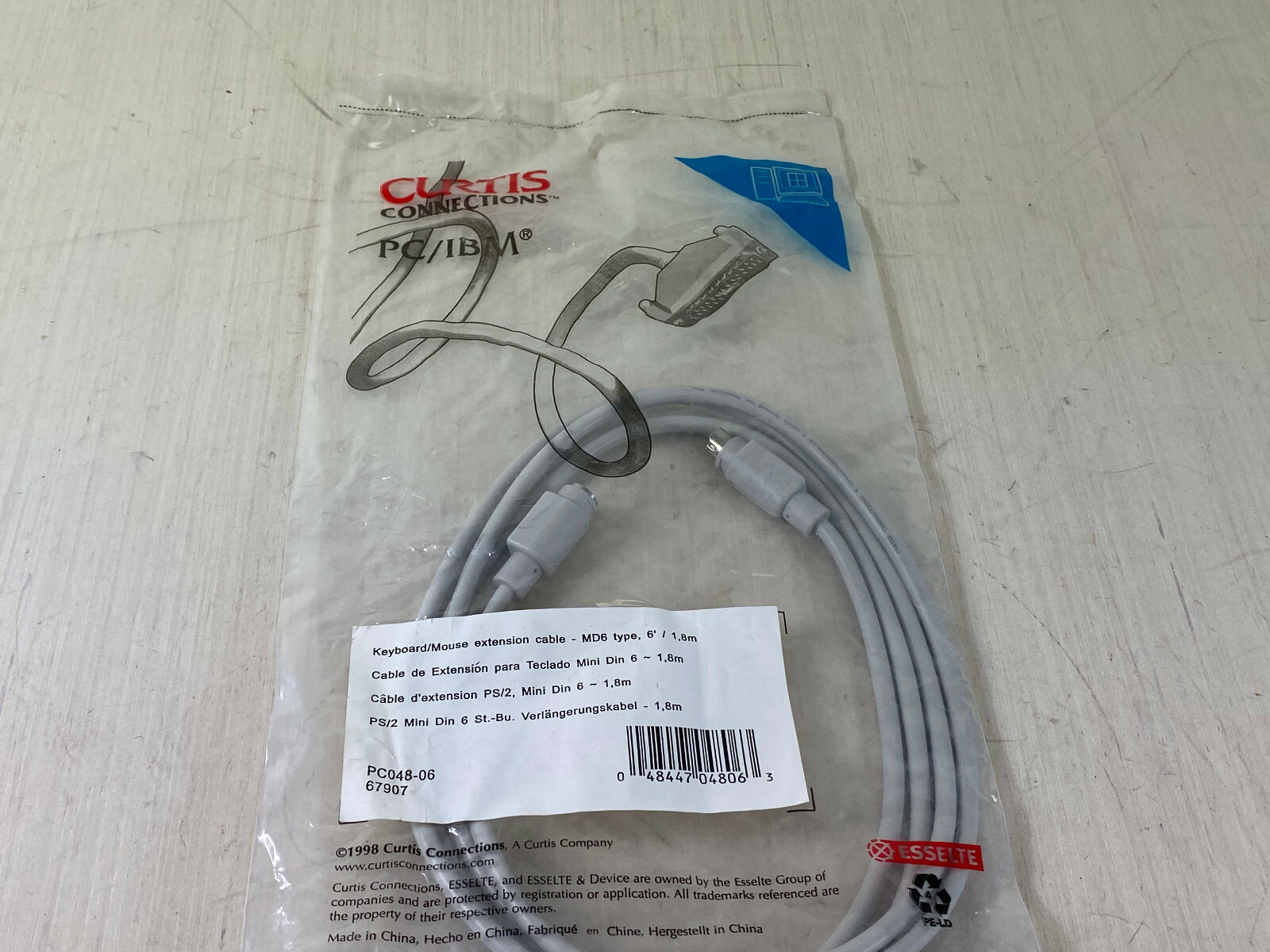 KK8: Curtis Connections PC/IBM PC048-06 Keyboard/Mouse Extension Cable