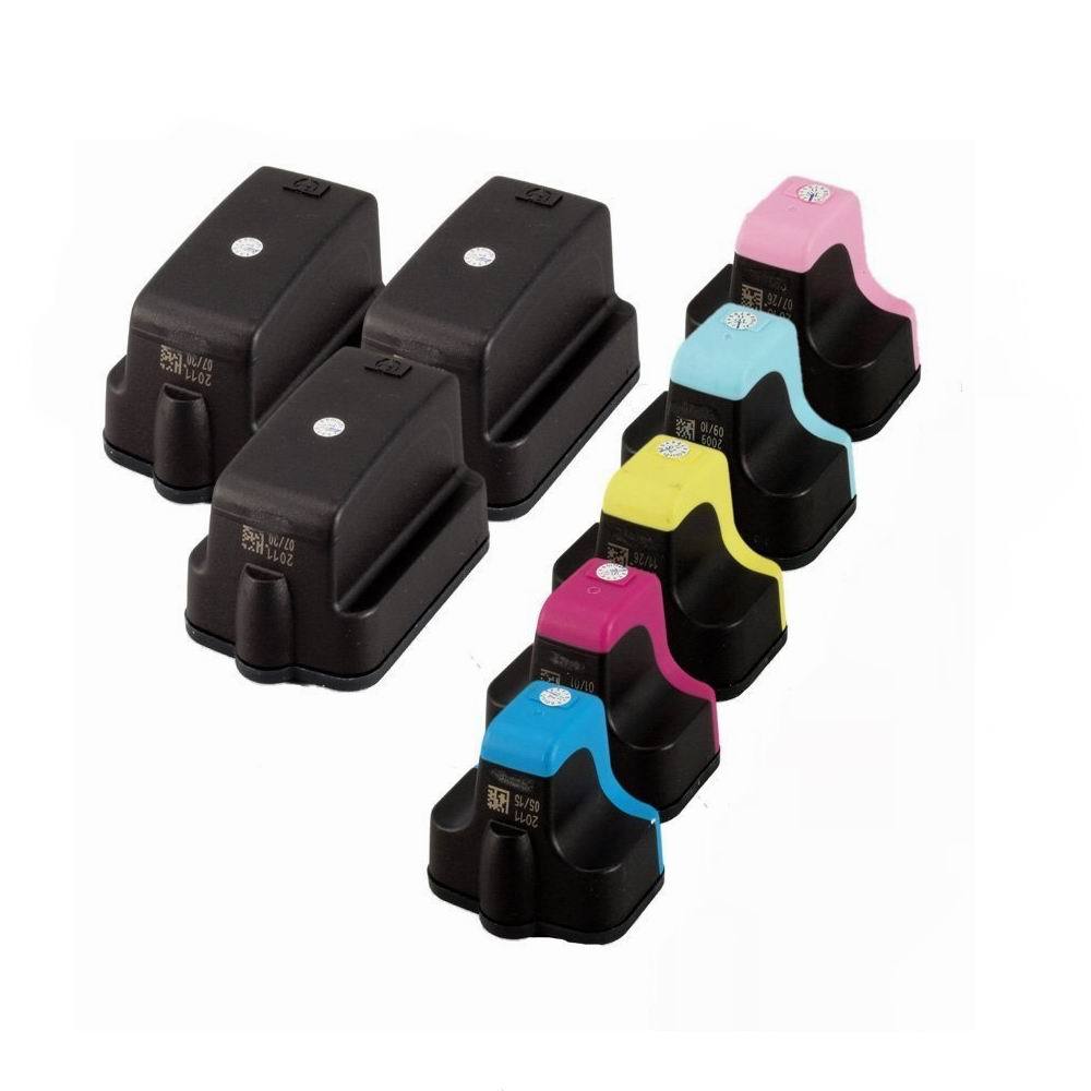8 PK Comp HP02 XL 02XL Ink Cartridge HP Photosmart C7280 C8180 3310 8230 8238