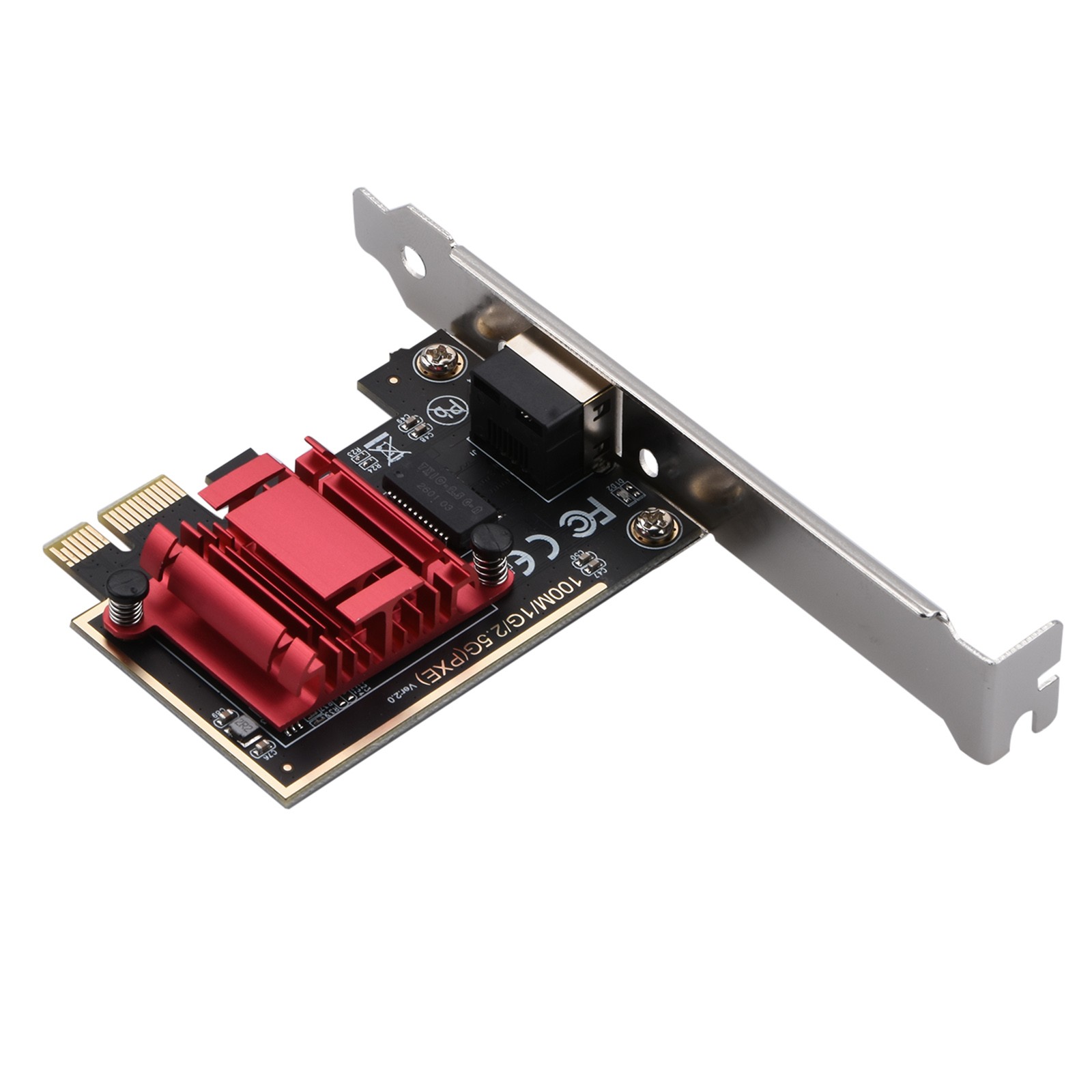 2.5G PCI-E To RJ45 Network Card 2.5Gbps Gigabit Ethernet Lan Controller Adapter