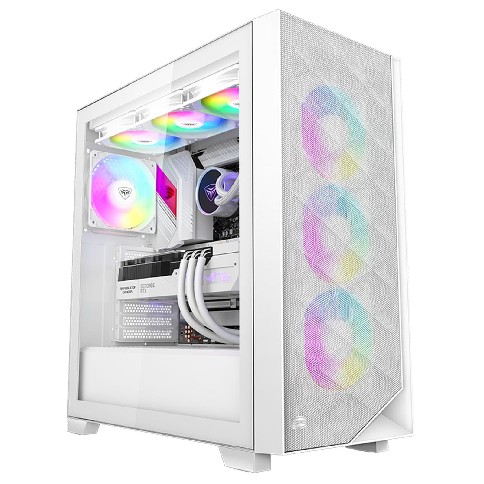 CPS C3D510 High Airflow ATX PC Case Mid Tower Desktop Computer Gaming Superio...