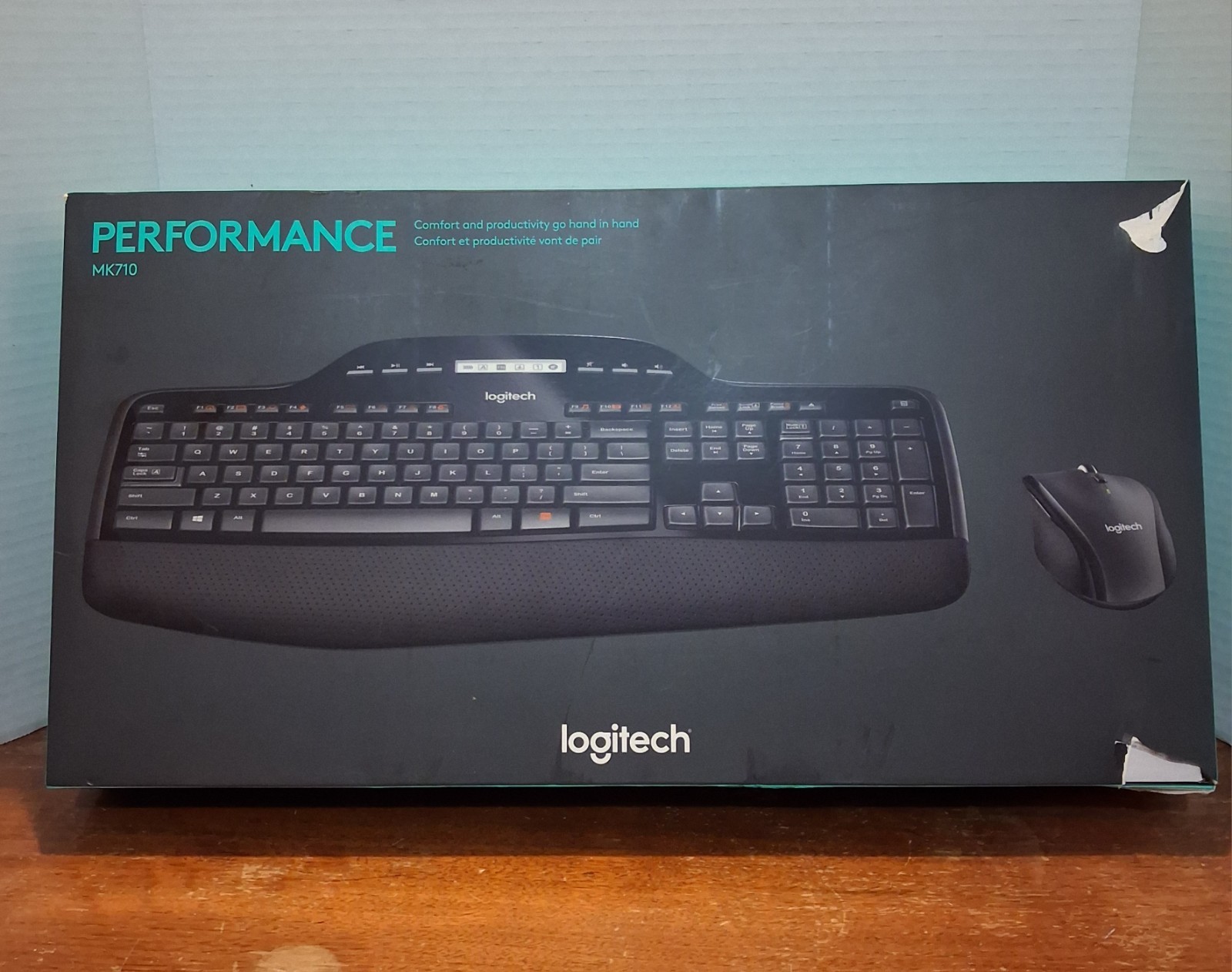 Logitech MK710 Performance Wireless Keyboard With Receiver New Open Box No Mouse