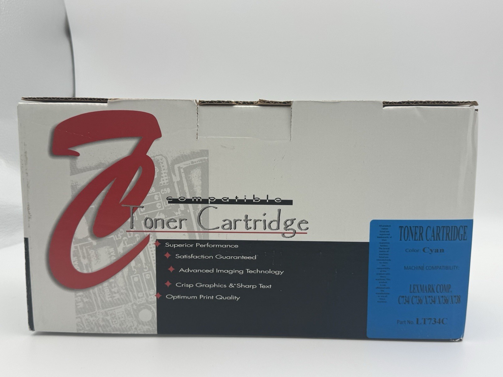 Compatible Lexmark C734, C736, X734, X736, X738 Cyan