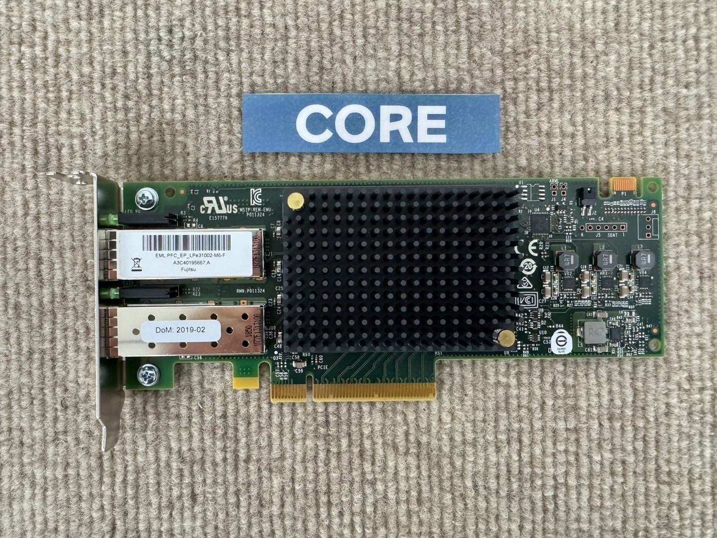 Fujitsu Emulex LPe31002-M6-F 2-Port 16Gb FC Adpaterl HBA Low Profile A3C40195667