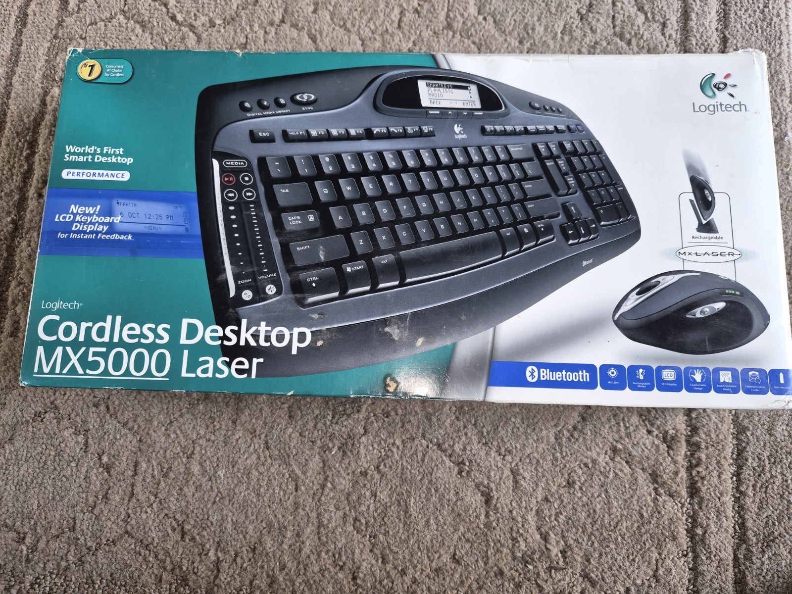 Logitech MX5000 Wireless Keyboard and MX Laser Mouse Set