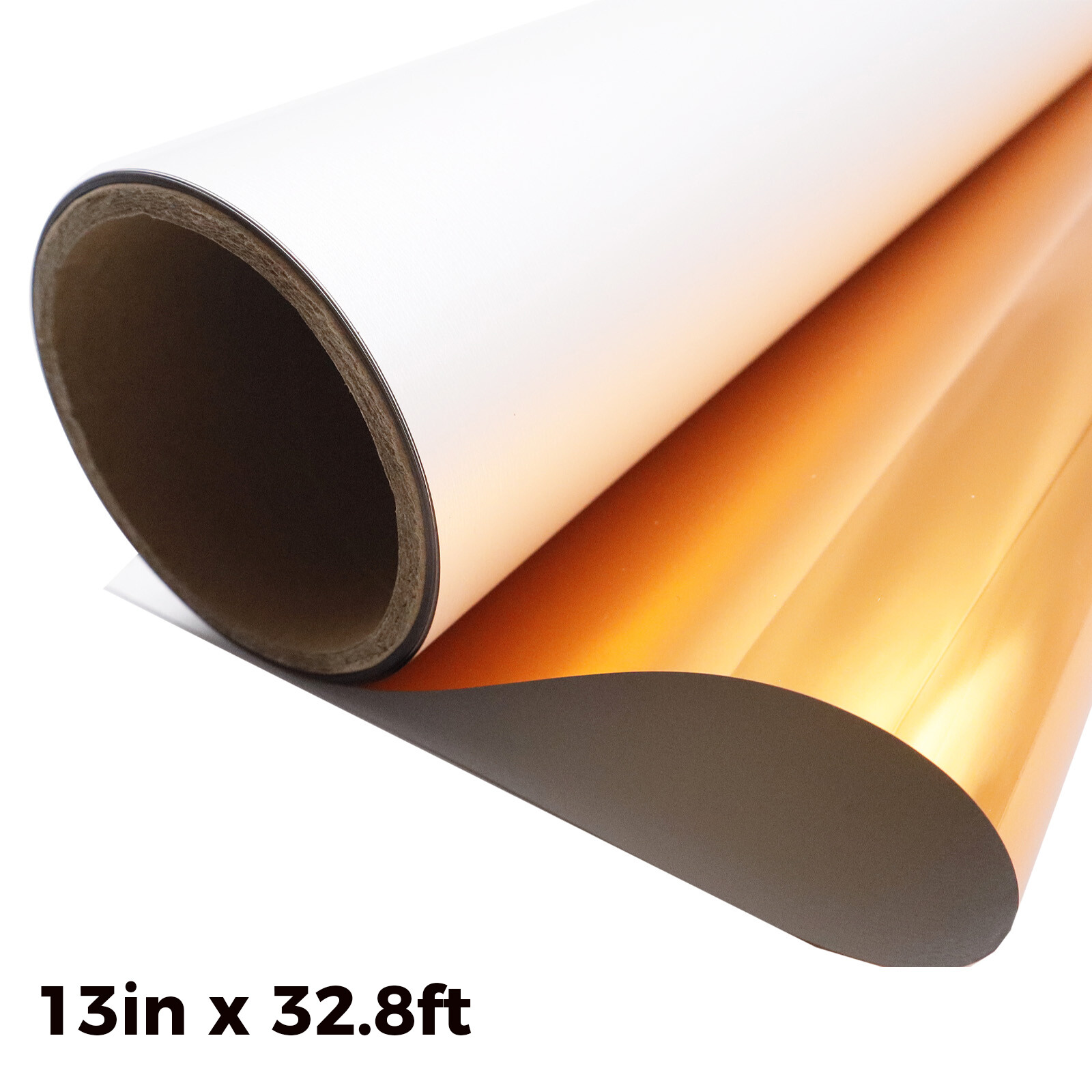 Cold Peel 13 x 32.8ft DTF Copper Metallic Film Roll 13 x 164ft Roll DTF Film