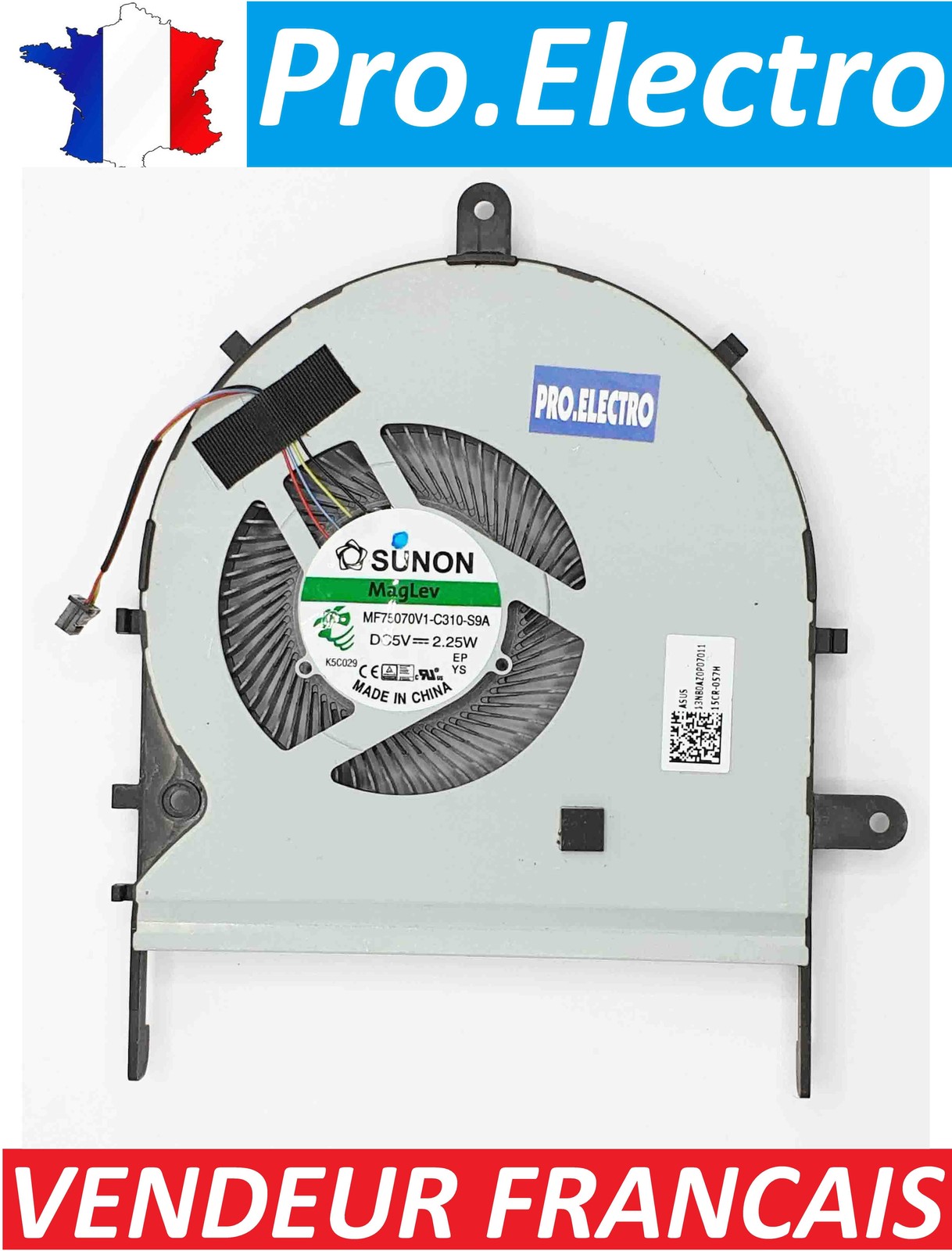 ASUS Fan Fan 4Pin DC5V 2.25W Sunon Maglev