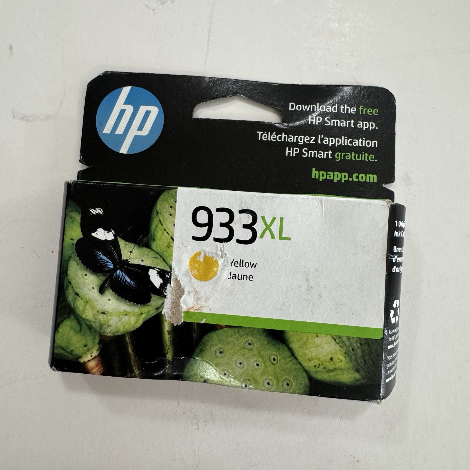 HP 933XL High Yield Yellow Ink Cartridge New Exp 10/2026