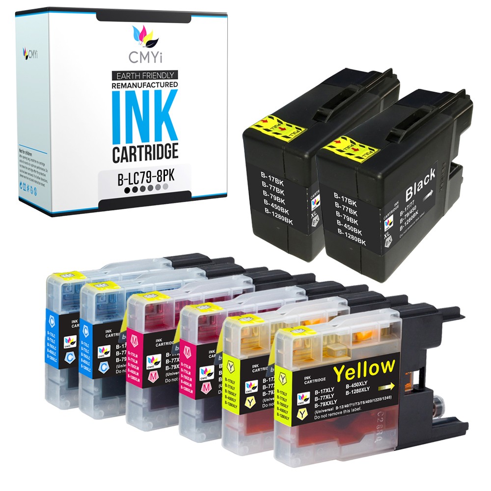 8PK Compatible CMYi LC79 Ink Cartridges fits Brother MFC-J6510DW J6710DW J6910DW