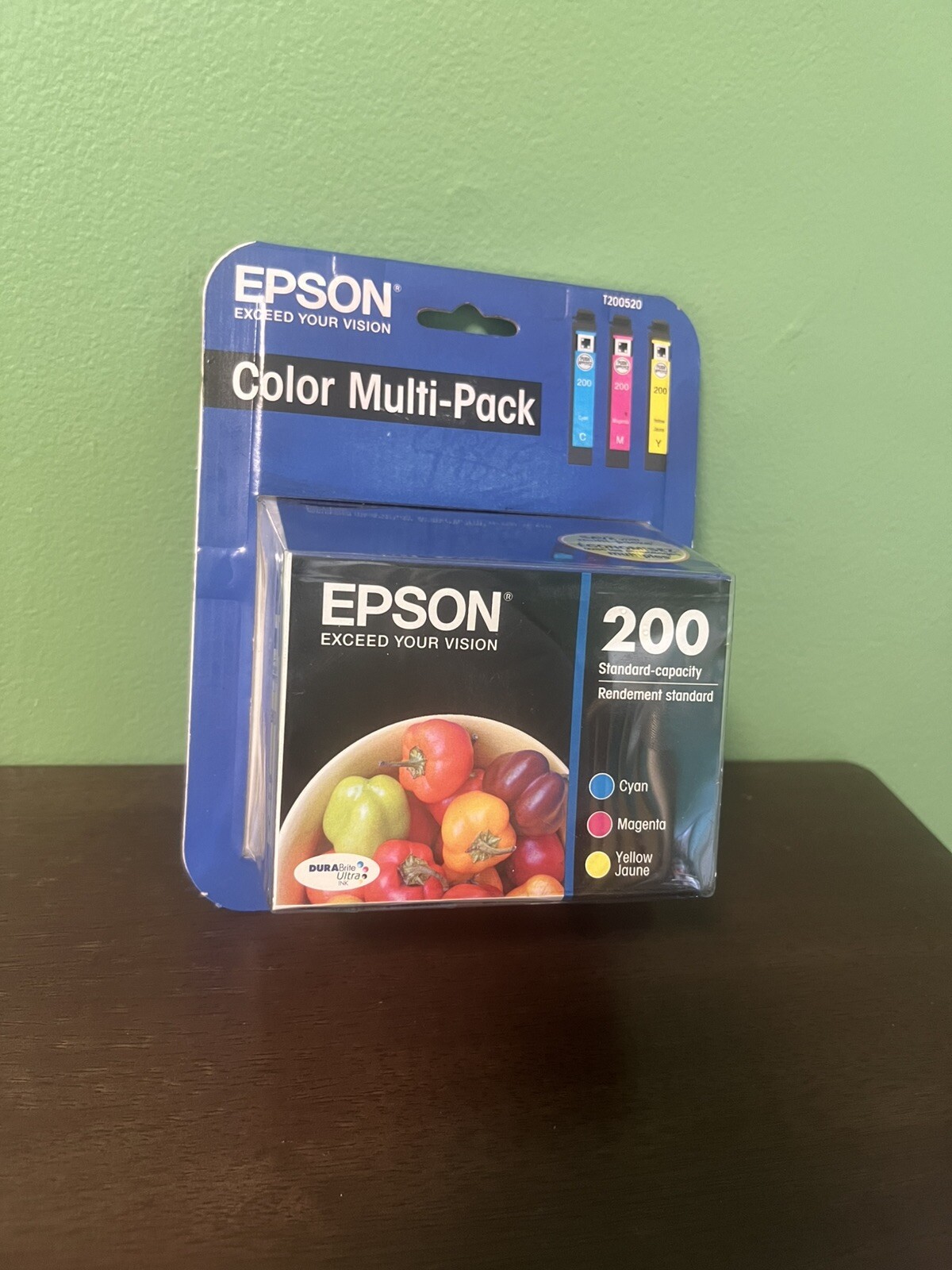 EPSON 200 Color Multi-Pack BRAND NEW SEALED (Cyan,Magenta,Yellow)EXPIRED 01/2014