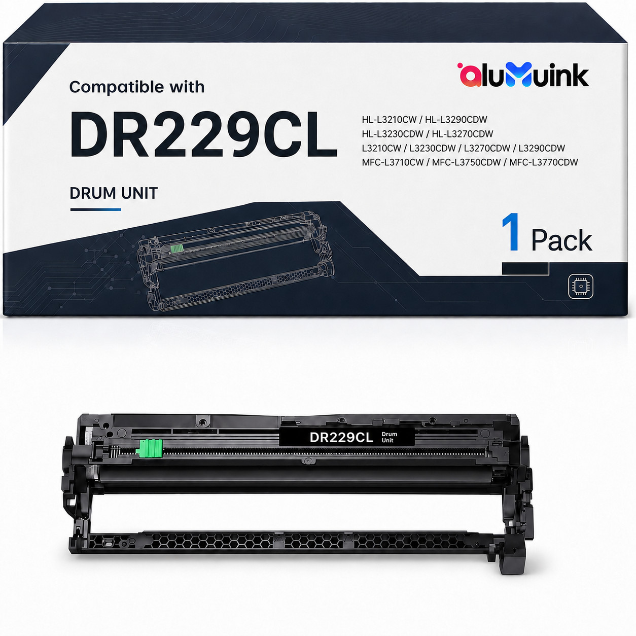 DR229CL Drum Unit 1 Pack Replacement for MFC-L3765CDW, MFC-L3780CDW MFC-L8395CDW
