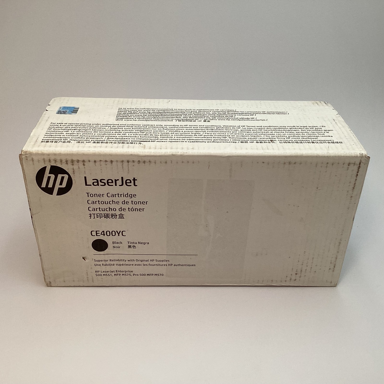 HP CE400YC LaserJet Black Toner Cartridge - Enterprise 500 M551 M575 M570 - 2022