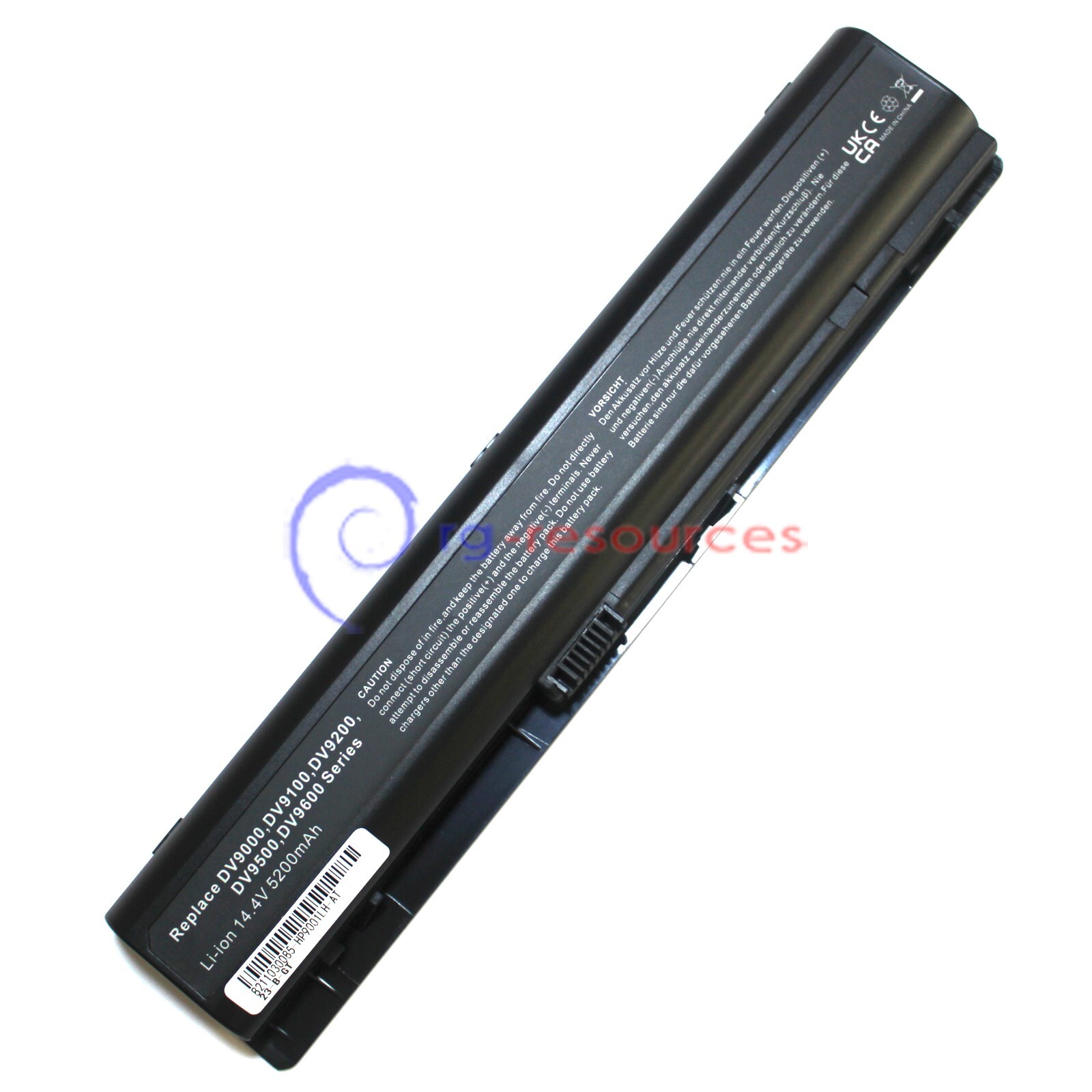 8Cell battery for HP Pavilion dv9000 dv9100 dv9200 dv9300 dv9400 dv9700 dv9900
