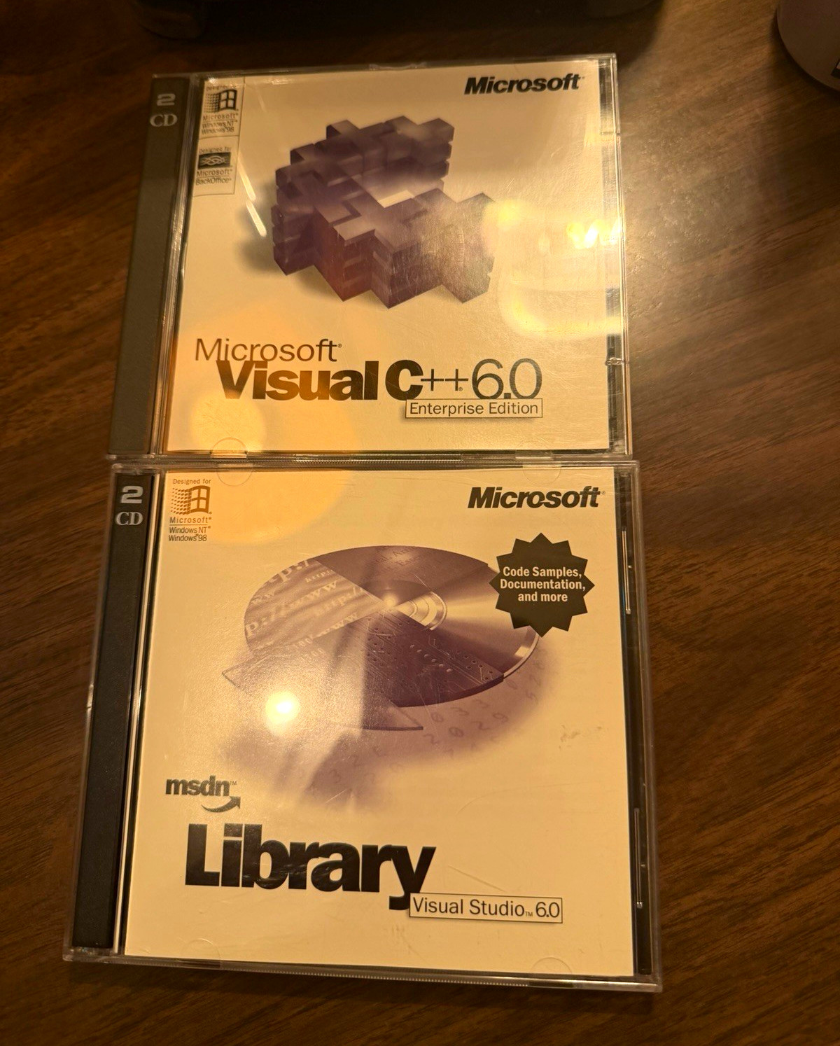 Microsoft Visual C++ 6.0 Enterprise Edition Software 4 CD Set with Key & MSDN