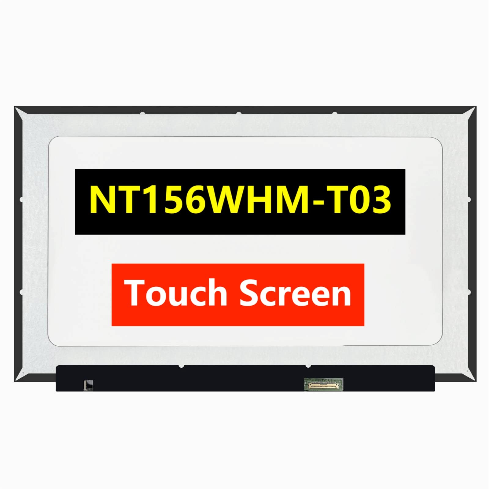 TFTcenter NT156WHM-T03 V8.0 V8.1 LCD LED OnCell Touch Screen Replacement for ...