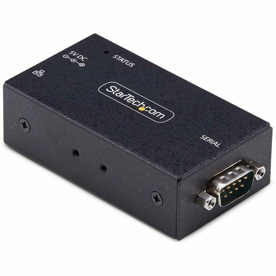 StarTech 1-Port Serial to Ethernet Adapter, RJ45 LAN to DB9 Serial Converter