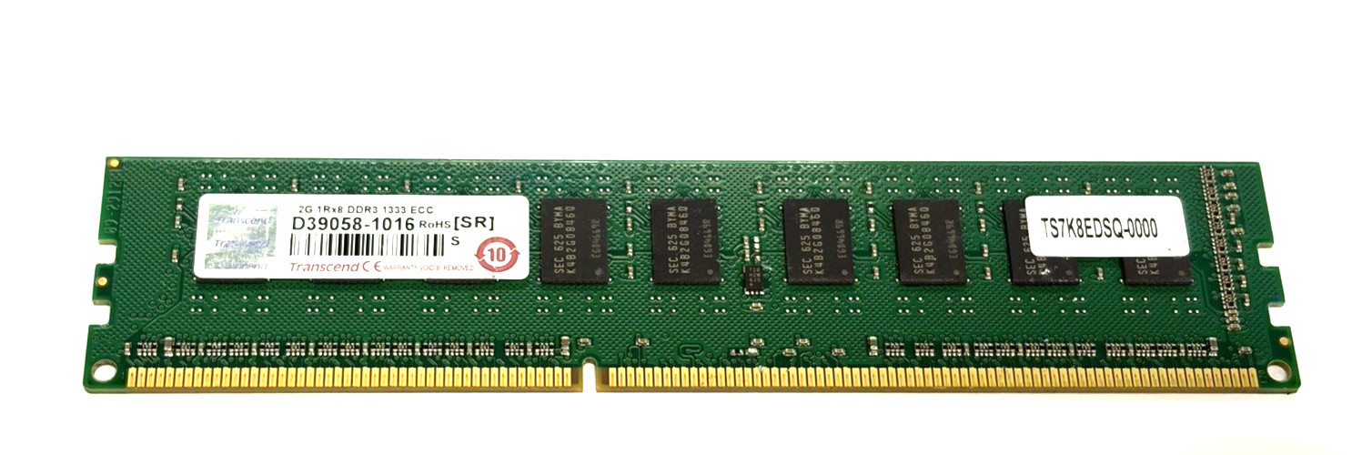 Transcend 2GB DDR3-1333 PC3-10600U UDIMM Desktop RAM Memory Module Tested