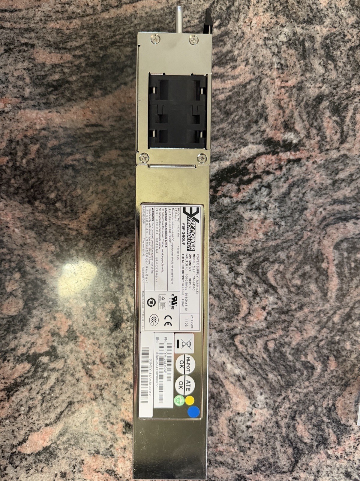 3Y Power Technology YM-2451C 450W Power Supply (Lot of 2)