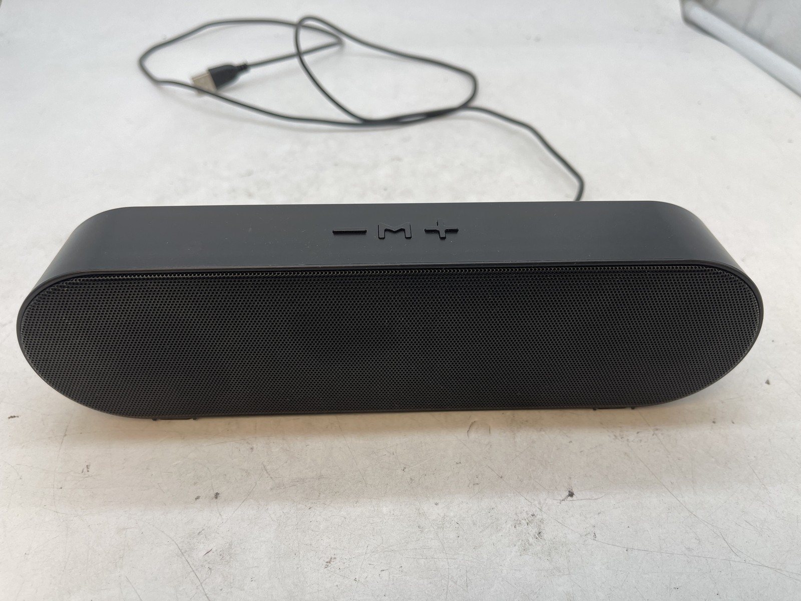 Portable USB Powered Mini Desktop Computer Soundbar Speaker Black - Free S/H