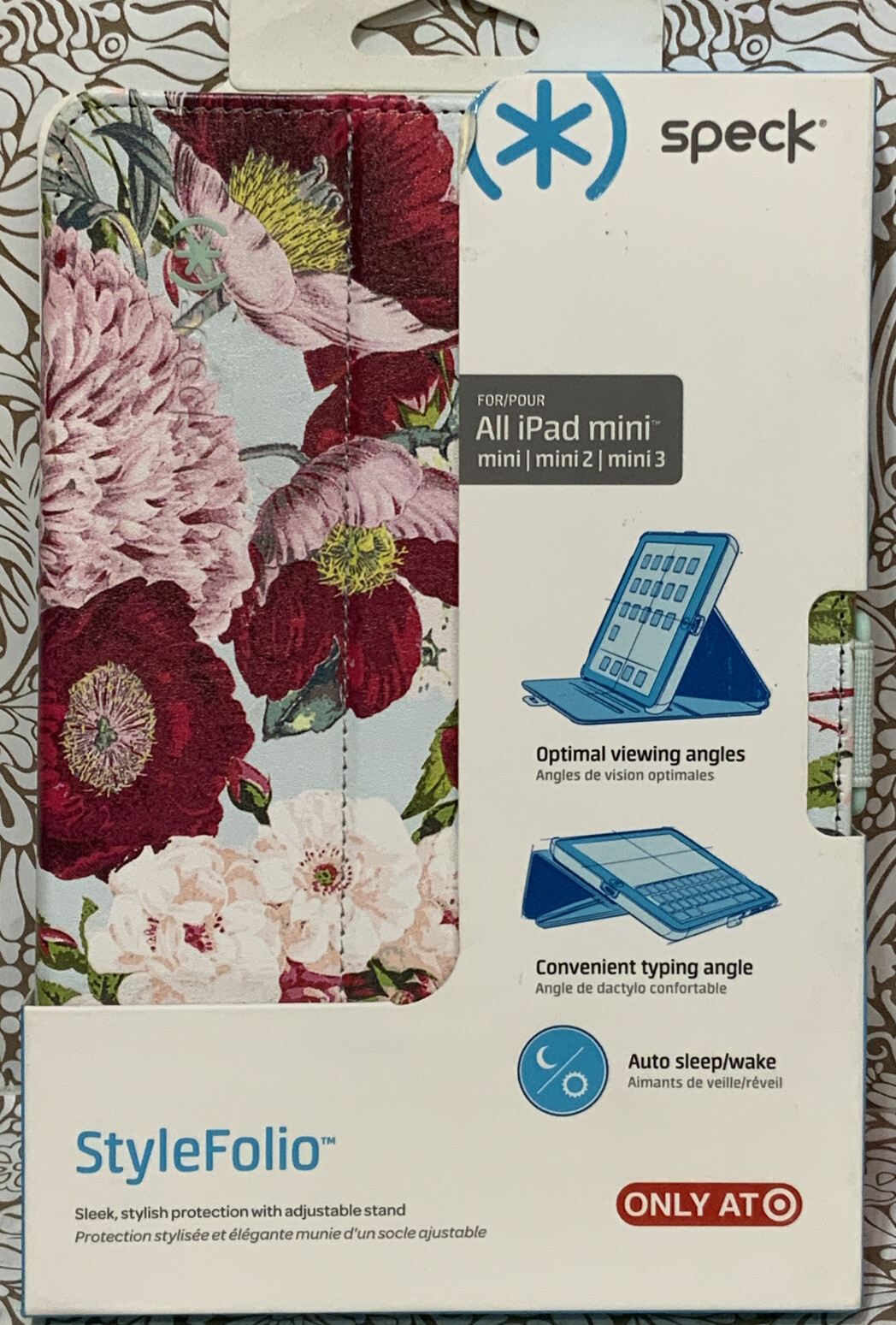 📀 Speck StyleFolio Floral Case - For iPad Mini, Mini 2,3