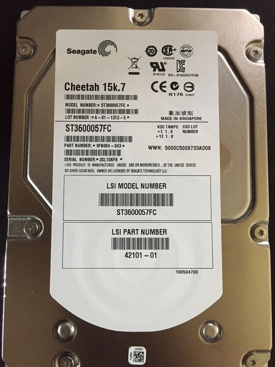 LSI 42101-01 ST3600057FC 600G15K Hard Drive