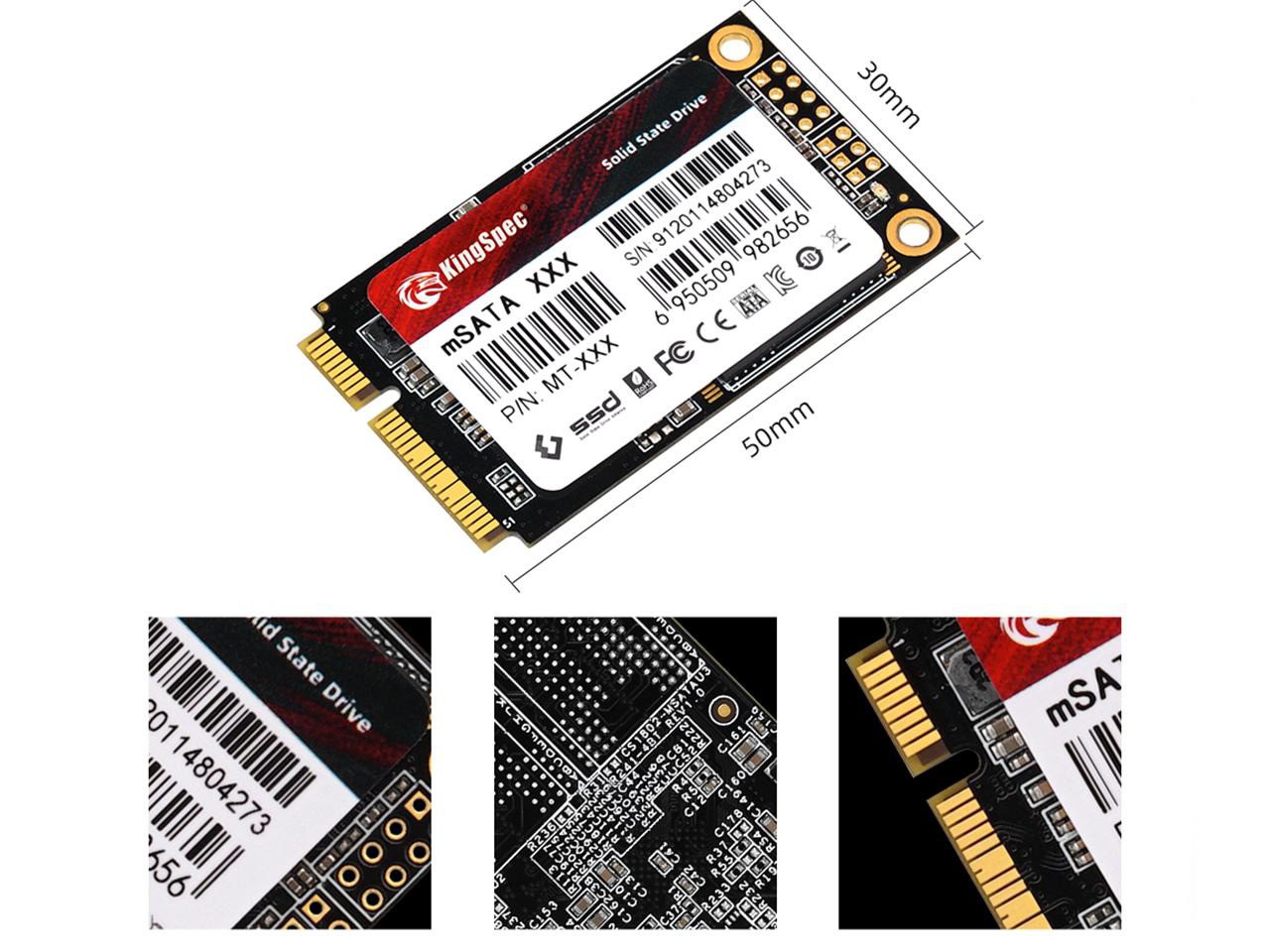 mSATA SSD Internal Solid State Drive Data Storage SATA Hard Drives 3D KingSpec