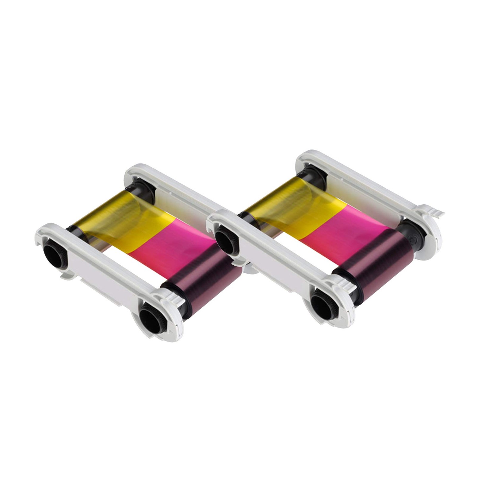 2 x Evolis Zenius R5F002AAA Color Ribbon - YMCKO - 200 Prints 2 Pack,