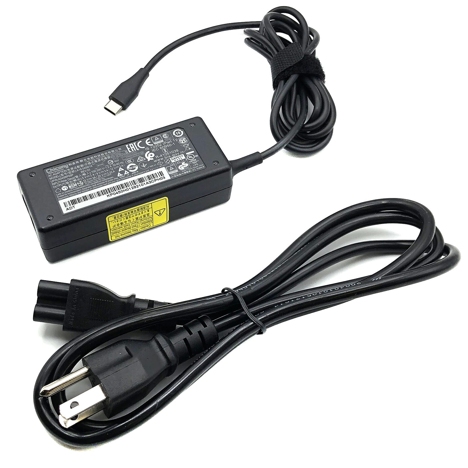 Original Chicony A18-045N1A Charger AC Power Adapter 20V 2.25A USB-C 45W
