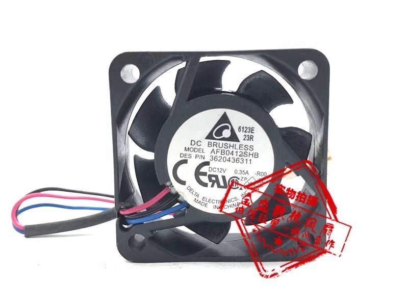 Delta AFB0412SHB 4015 DC12V 0.35A 4CM 3-Wire Inverter Cooling Fan