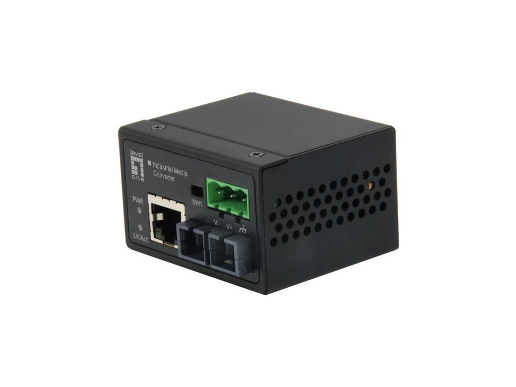 LevelOne IEC-4001 Fast Eth.Mini Media Converter RJ45 to SC Ethernet Industri ~E~