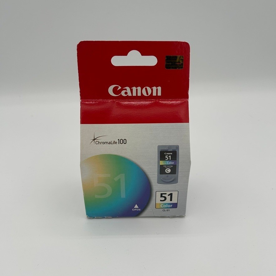 Canon CL-51 Color FINE Ink Cartridge ChromaLife 100 PIXMA Genuine Sealed