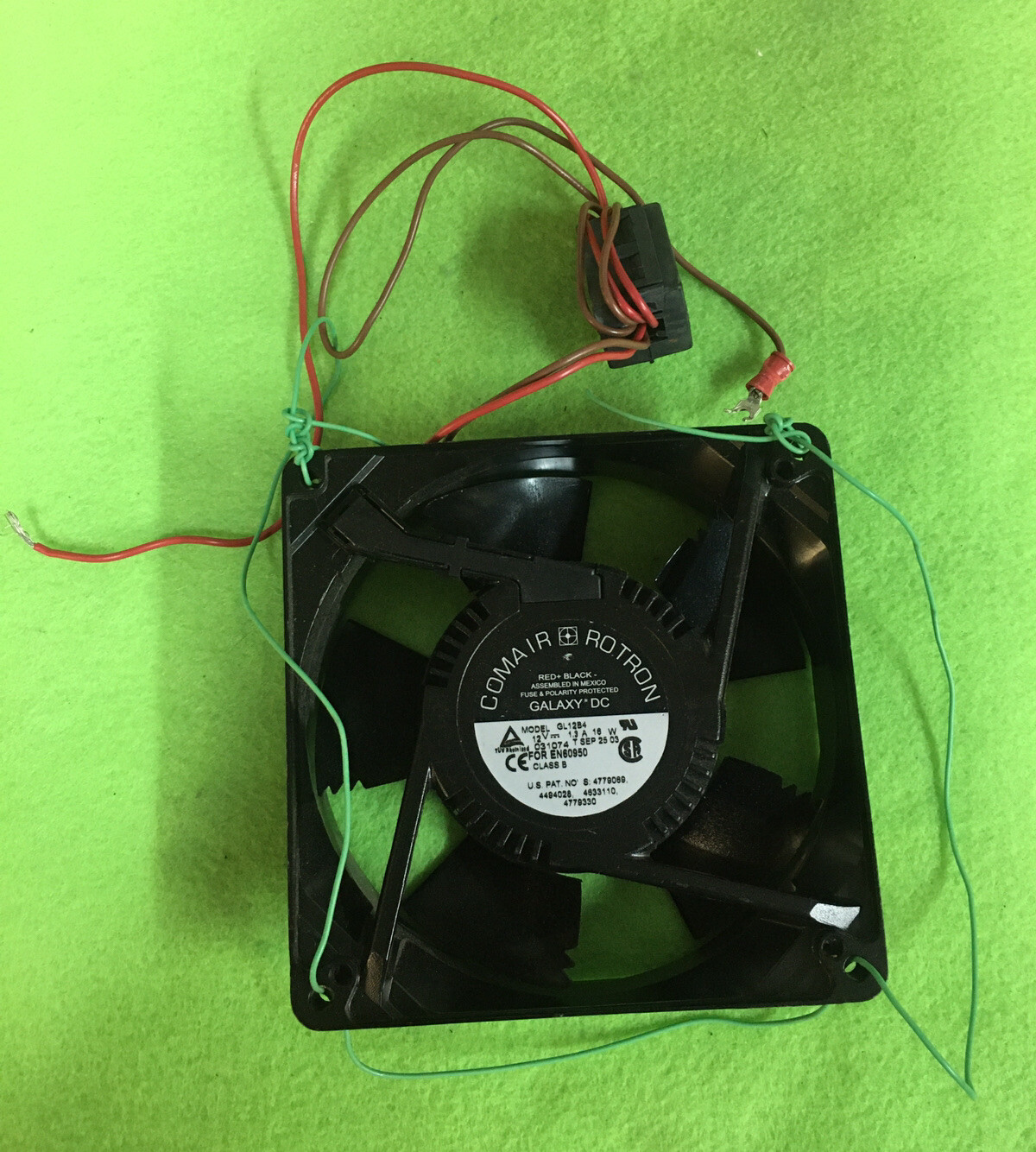 COMAIR ROTRON GALAXY DC GL12B4 12V 1.3A 16W FOR EN60950