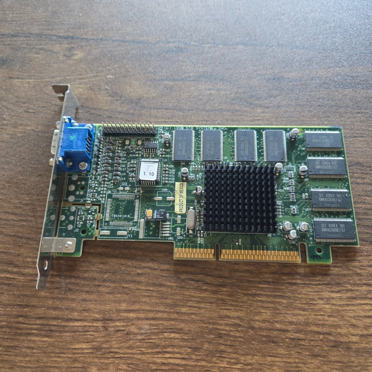 Vintage STB Systems 16MB AGP VGA Graphics Video Card 1X0-0744-308 Untested