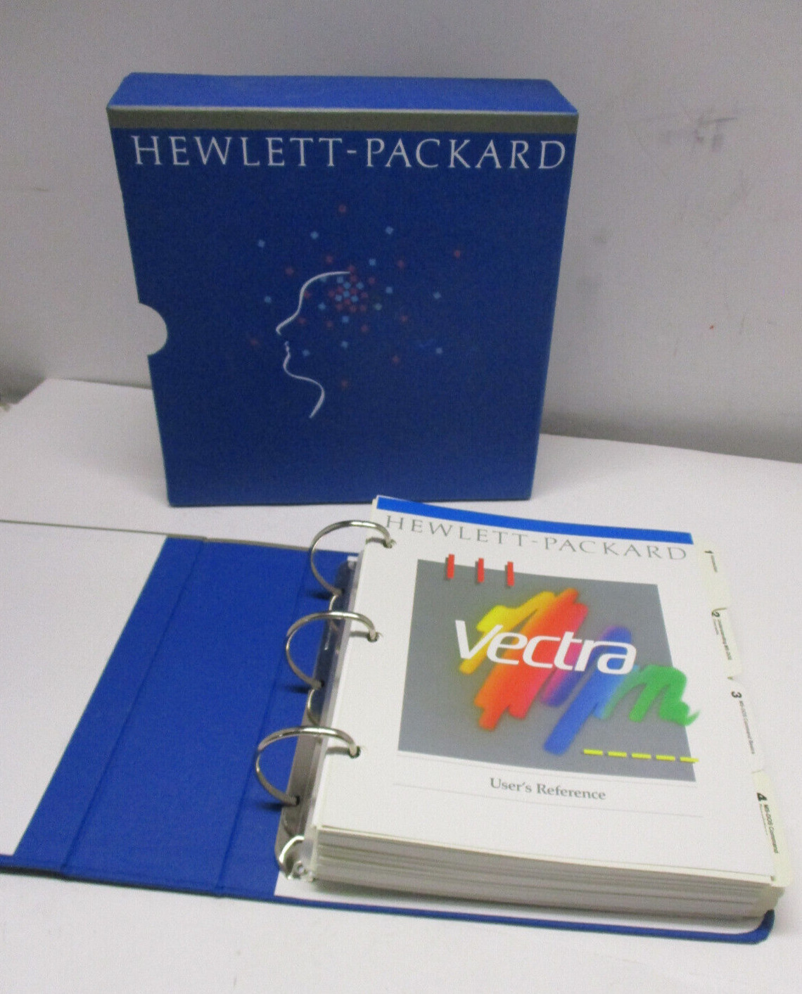 Vintage Hewlett Packard Microsoft MS-DOS 3.3 User Reference Book 1988 HP Vectra